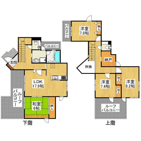 パロマヴィラ寺塚の物件間取画像