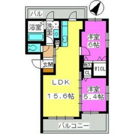 カラコレス1の物件間取画像