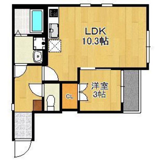 Crecia井尻の物件間取画像