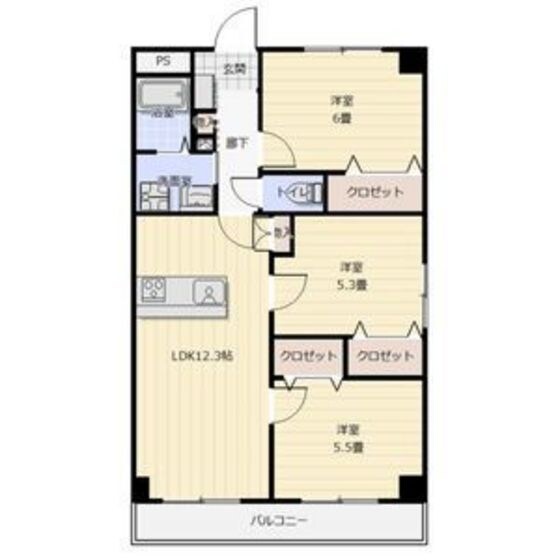 シャトールグランの物件間取画像