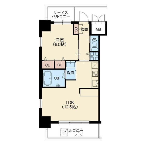 スプランディッド新大阪キャトルの物件間取画像