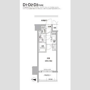 エスリード大阪梅田リュクスの物件間取画像