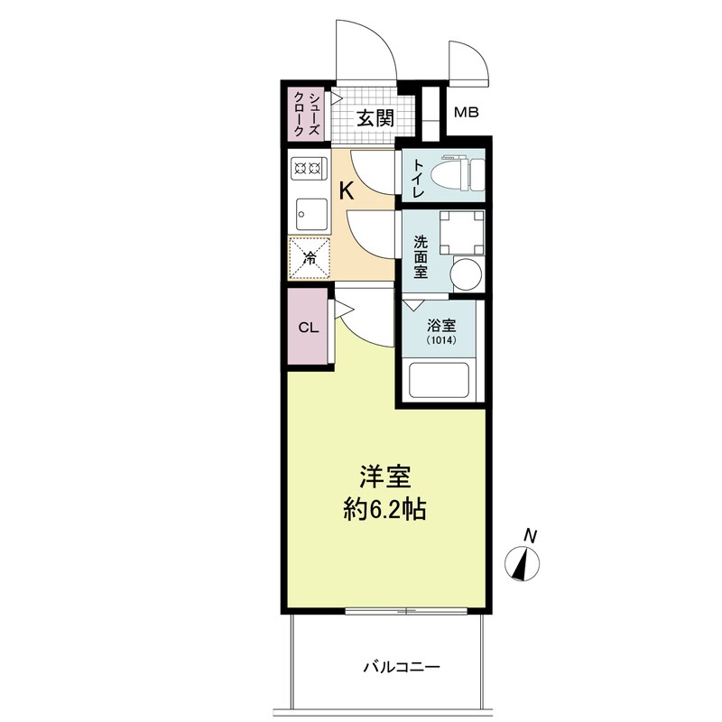 エスリードレジデンス大阪福島シティウエストの物件間取画像