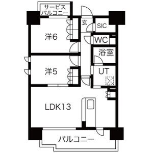 SK RESIDENCES SHINSAIBASHIの物件間取画像