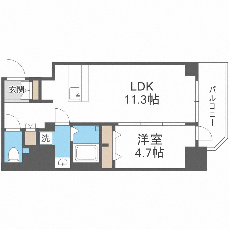 コンフォリア・リヴ新大阪ＷＥＳＴの物件間取画像