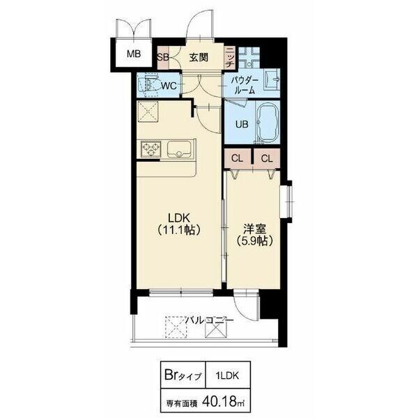 スプランディッド梅田北の物件間取画像