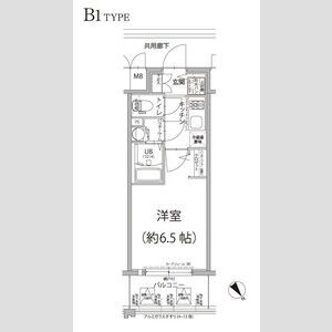 エスリード大阪プライムゲートの物件間取画像