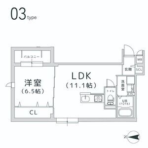 TRICERA　Courtの物件間取画像