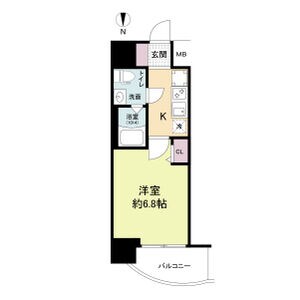 セレニテ江坂グランデの物件間取画像