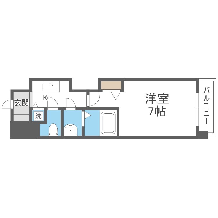 プレサンス谷町キャトルの物件間取画像