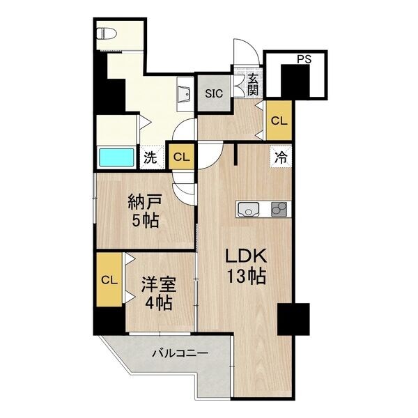 グラシア堺筋本町の物件間取画像