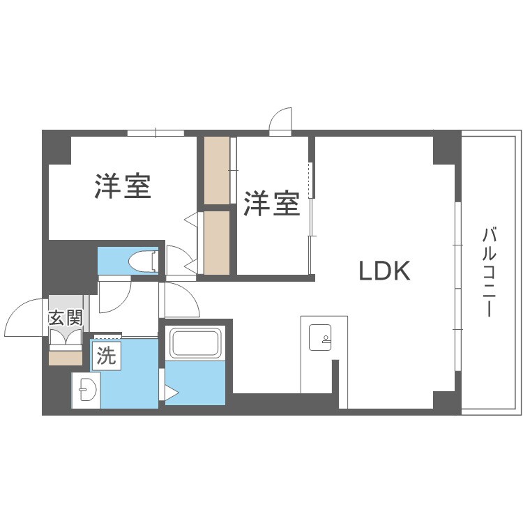 ArtizA京橋WESTの物件間取画像