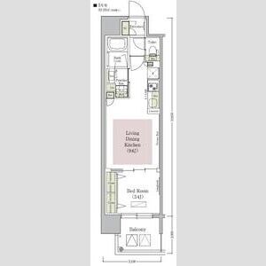 アーバネックス心斎橋EASTの物件間取画像