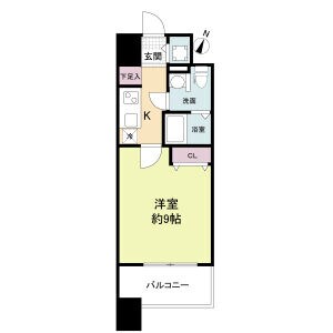 プラウドフラット新大阪の物件間取画像