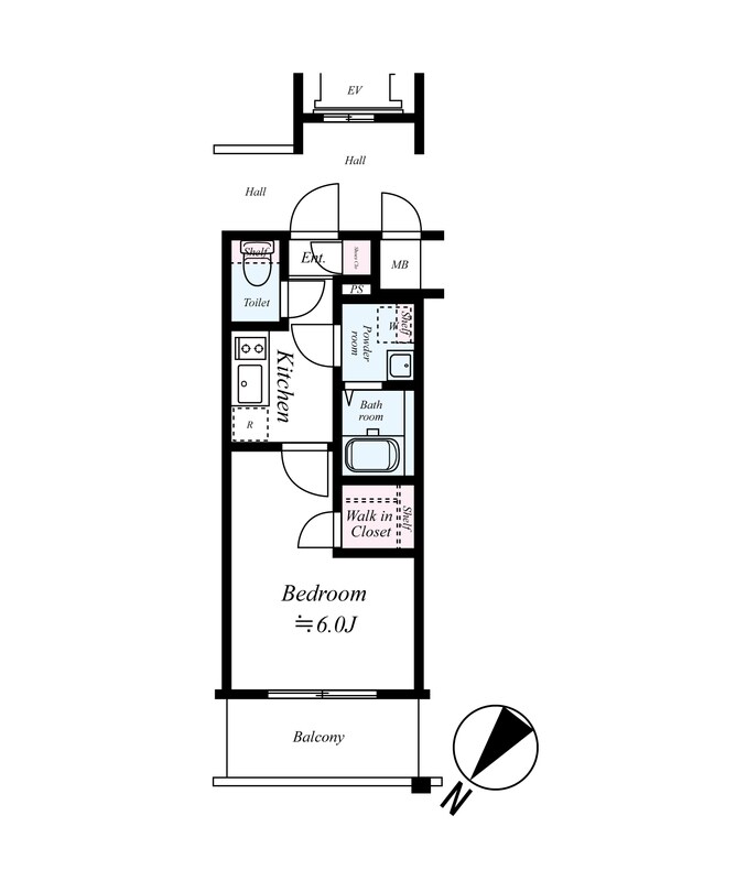 エスリード大阪城の物件間取画像