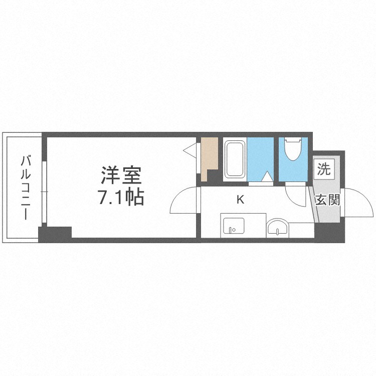 エスリードコート難波ウエストの物件間取画像