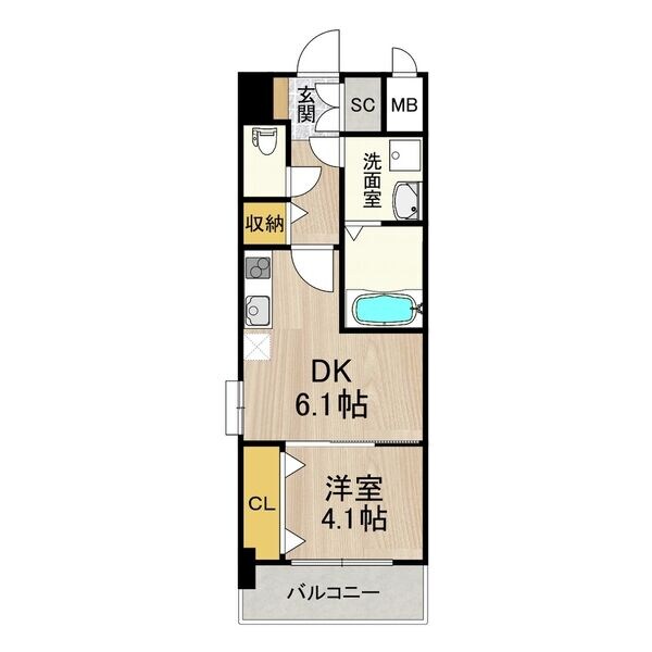 スプランディッド新大阪EASTの物件間取画像