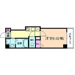 Kalmia北梅田の物件間取画像