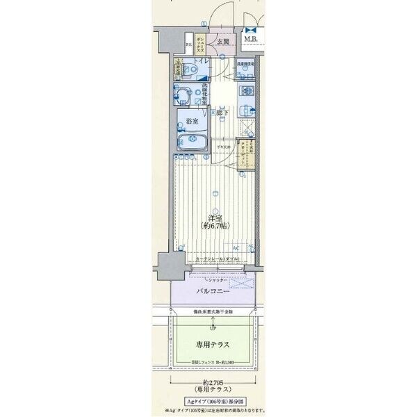 ベラジオ三国駅前の物件間取画像