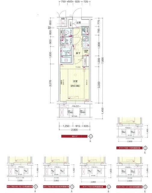プレサンス梅田北オールの物件間取画像