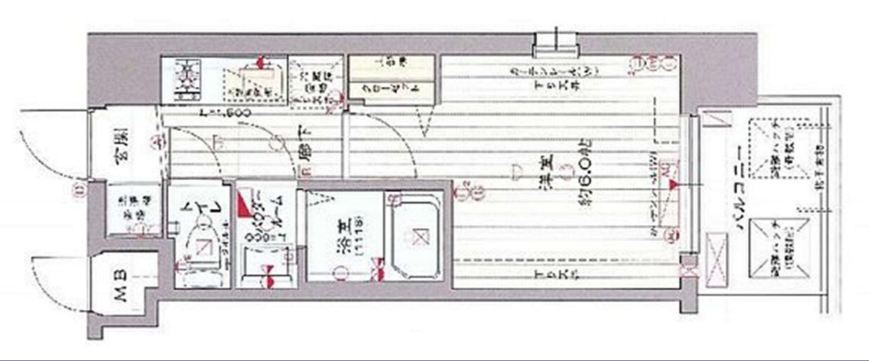ドルチェヴィータ北浜の物件間取画像