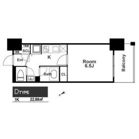 アスヴェル阿波座BLUE EARTHの物件間取画像