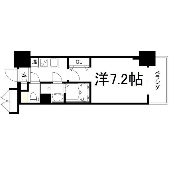 アスヴェル大阪城WESTⅡの物件間取画像