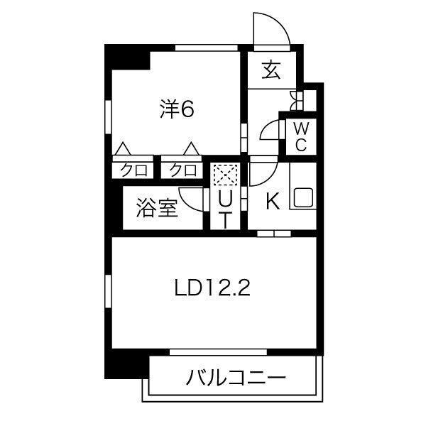 S-RESIDENCE淀屋橋の物件間取画像