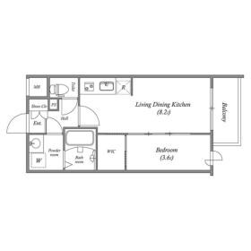 AFFLUENCE難波EASTの物件間取画像