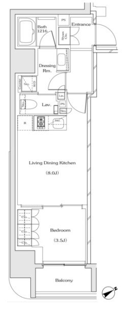 ザ・パークハビオ都島テラスの物件間取画像
