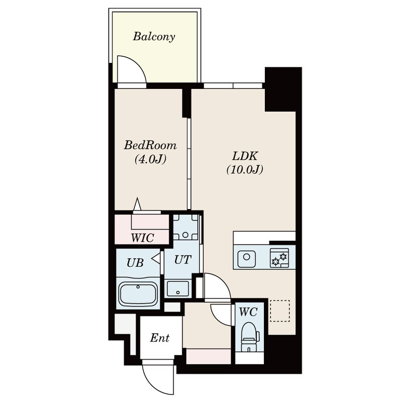 La Douceur谷町の物件間取画像