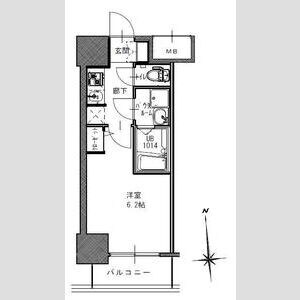 S-RESIDENCE南堀江の物件間取画像