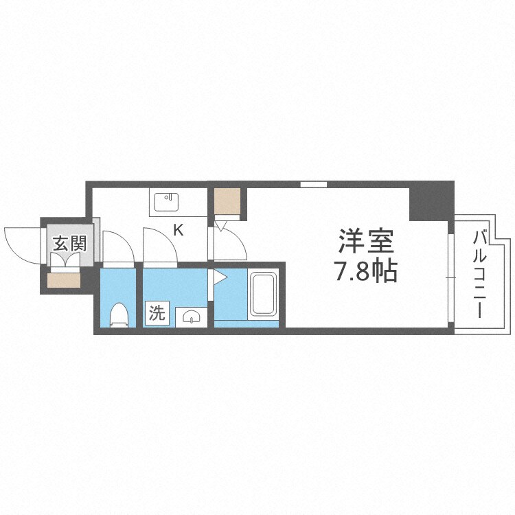 グランカーサ天王寺EASTの物件間取画像