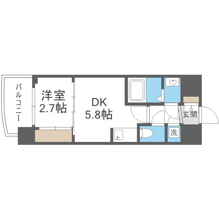 セレニテ東三国ミラクの物件間取画像
