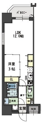 ラ・フォルム本町WESTの物件間取画像