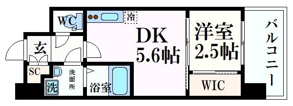西九条駅 徒歩8分 11階の物件間取画像