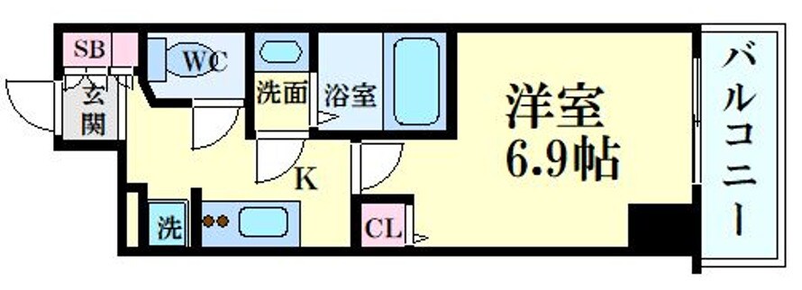 TOPAZ江坂の物件間取画像