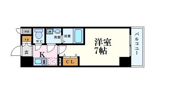 グランルージュ中之島南の物件間取画像