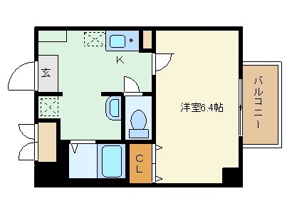 なんば駅 徒歩9分 3階の物件間取画像