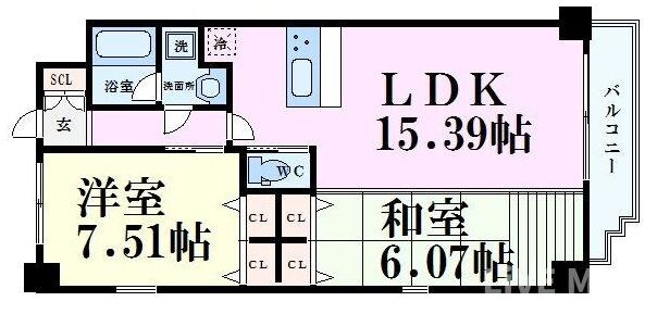 プレジオ本町の物件間取画像