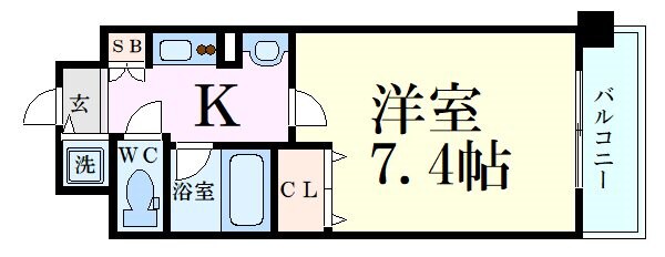 レジュールアッシュ梅田イーストの物件間取画像