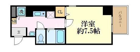 ベラジオ烏丸御池の物件間取画像