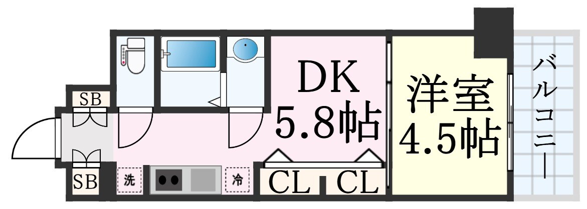 エステムコート京都梅小路公園の物件間取画像