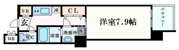 レジデンス京都ゲートシティの物件間取画像
