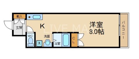 カインドインIII 南館の物件間取画像
