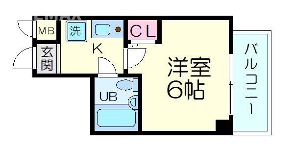 エスリード京都駅前の物件間取画像