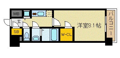 エスリード京都梅小路の物件間取画像