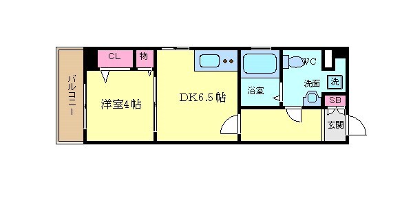 ORYZA三条西洞院の物件間取画像