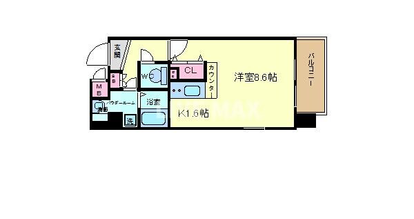 エイペックス京都東山三条の物件間取画像