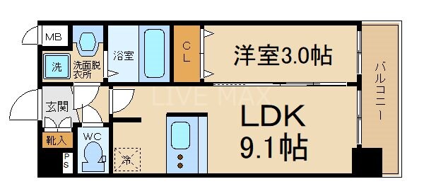 プレサンスTHE　KYOTO　澄華の物件間取画像